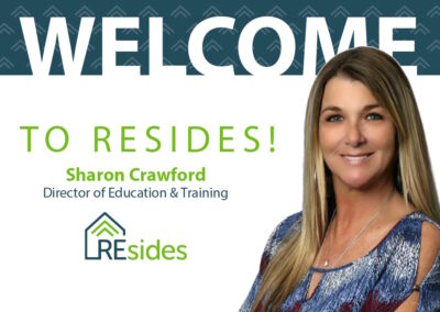 REsides Announces Appointment of Sharon Crawford as Director of Education and Training